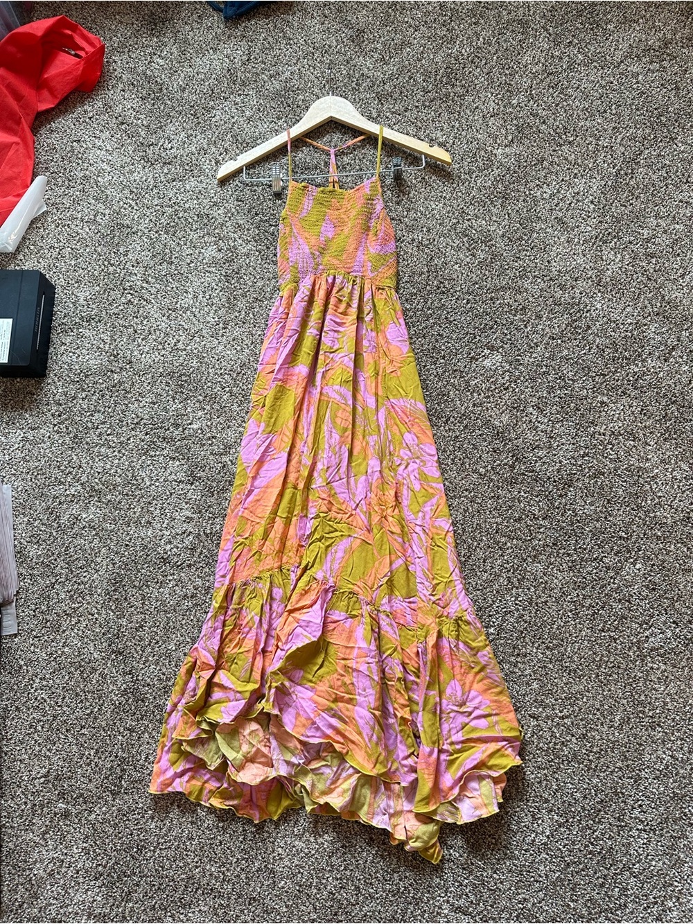 Free People Heat Wave maxi dress in gold